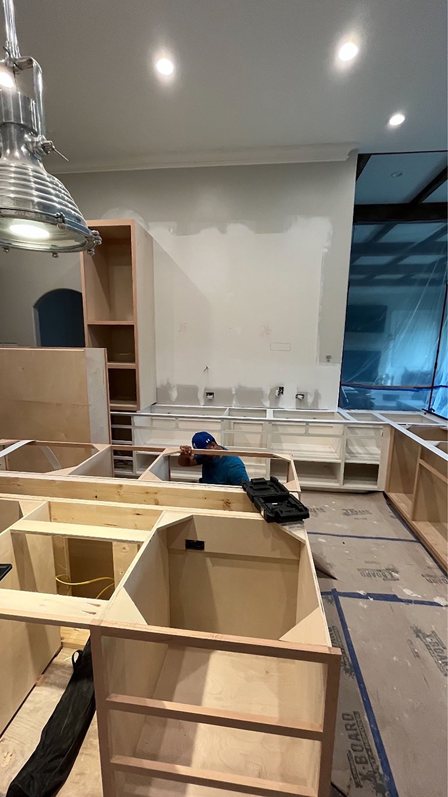 Taj Mahal kitchen quartzite installation in Irving, TX