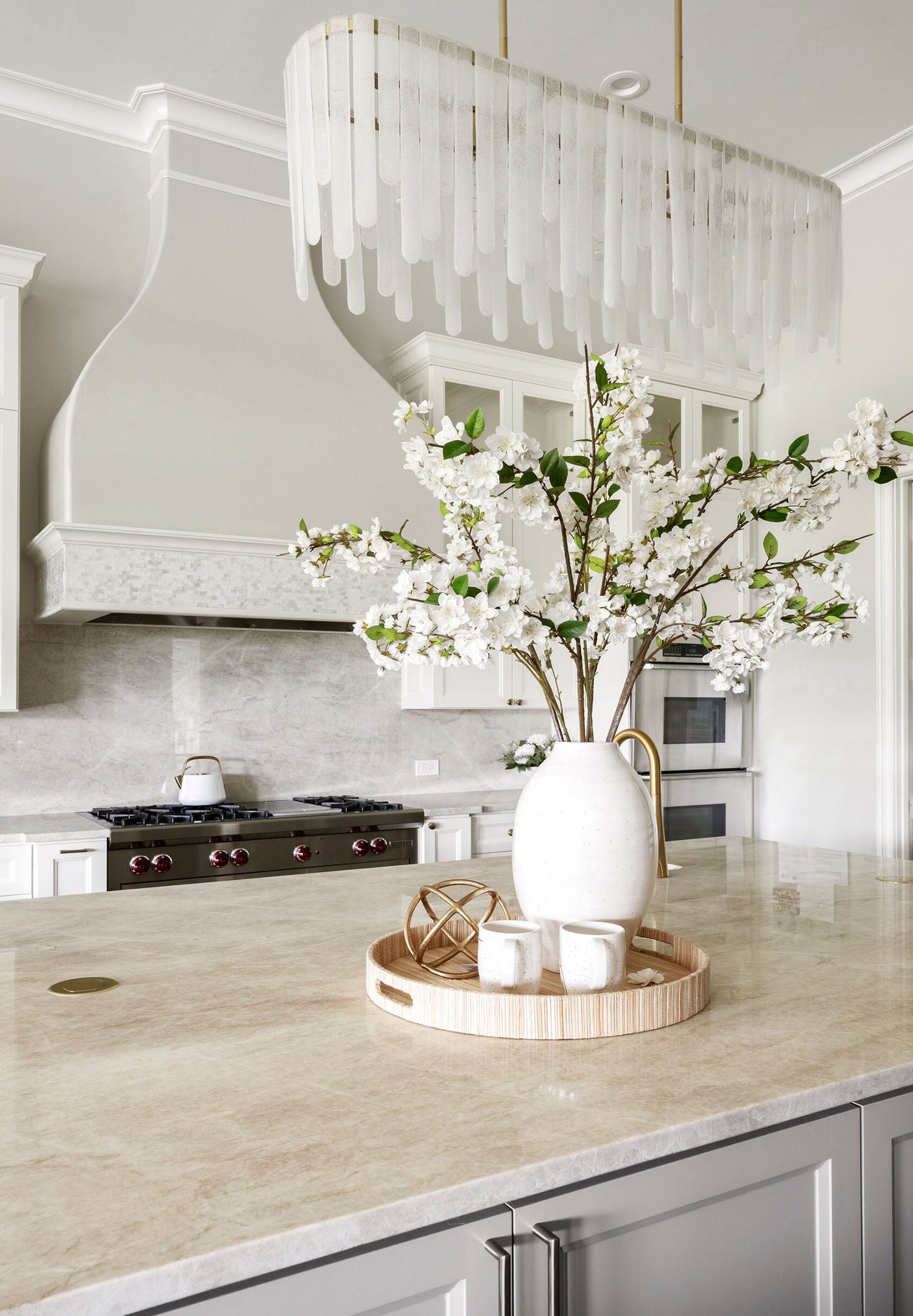 Taj Mahal kitchen quartzite installation in Irving, TX