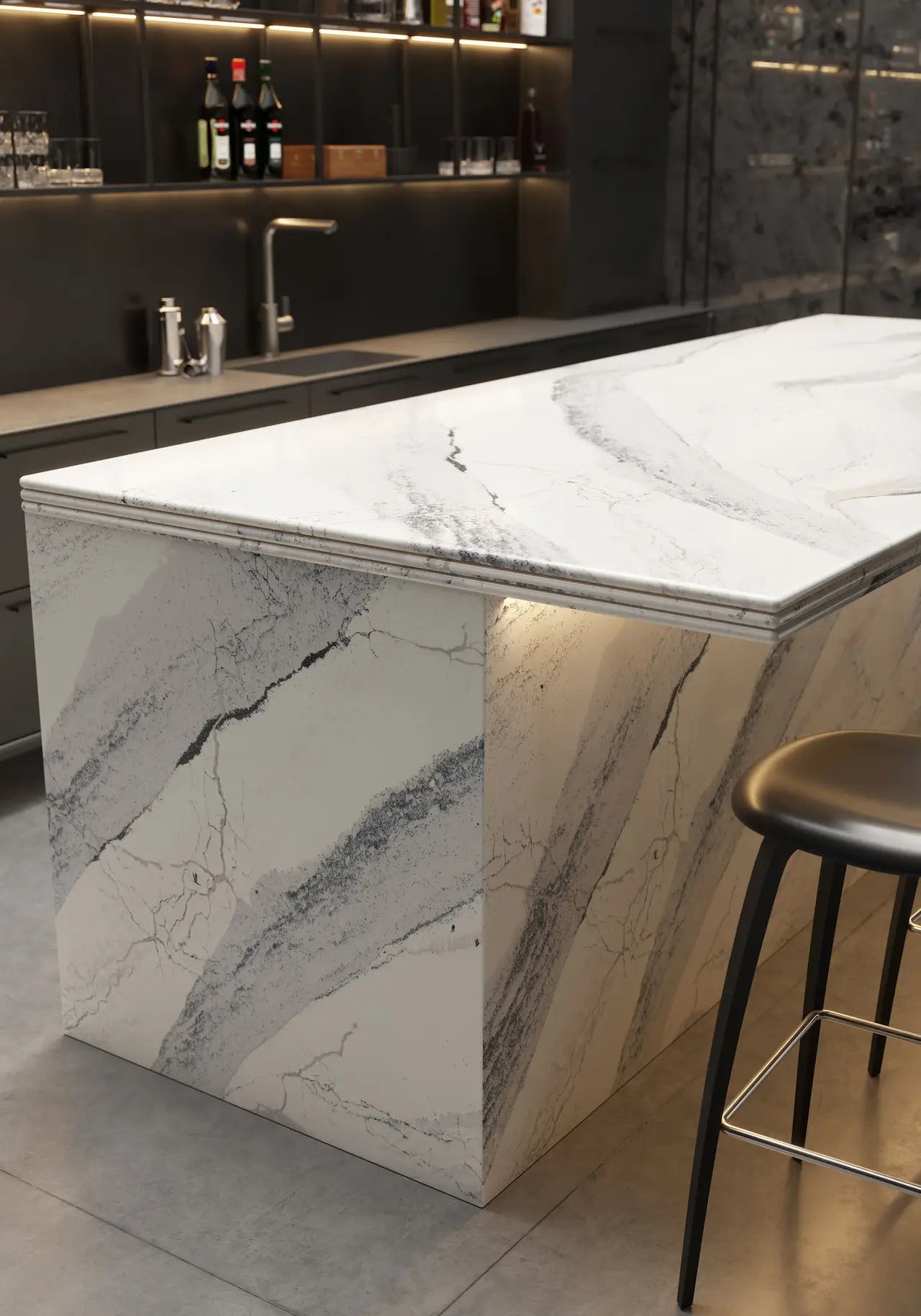 WINDSOR STEEL SATIN RIDGE™ Cambria Quartz | Grandeur Series
