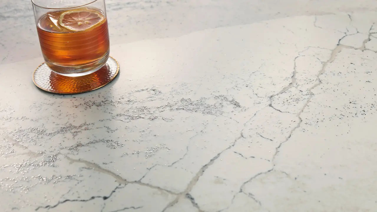 WINDSOR STEEL SATIN RIDGE™ Cambria Quartz | Grandeur Series