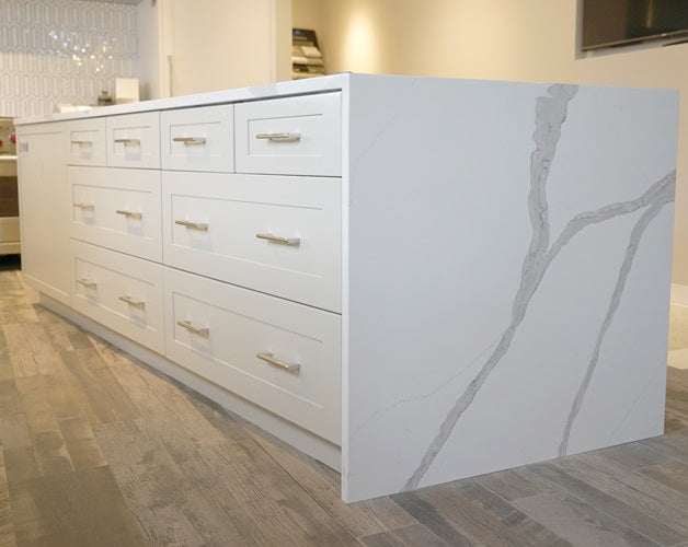 Arabescato BQ8912 Vicostone Quartz waterfall