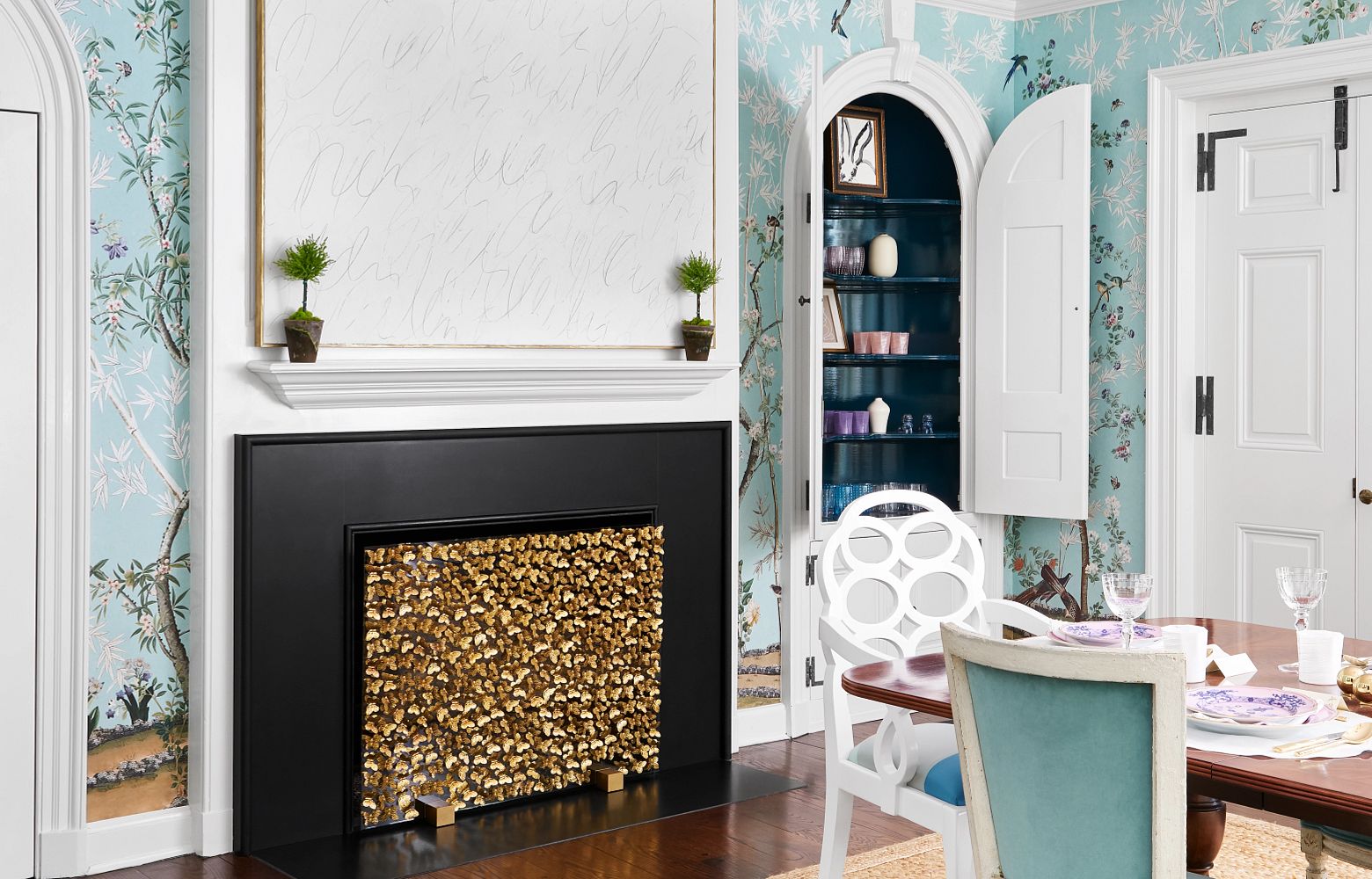 BLACKPOOL MATTE Cambria Quartz fireplace surround