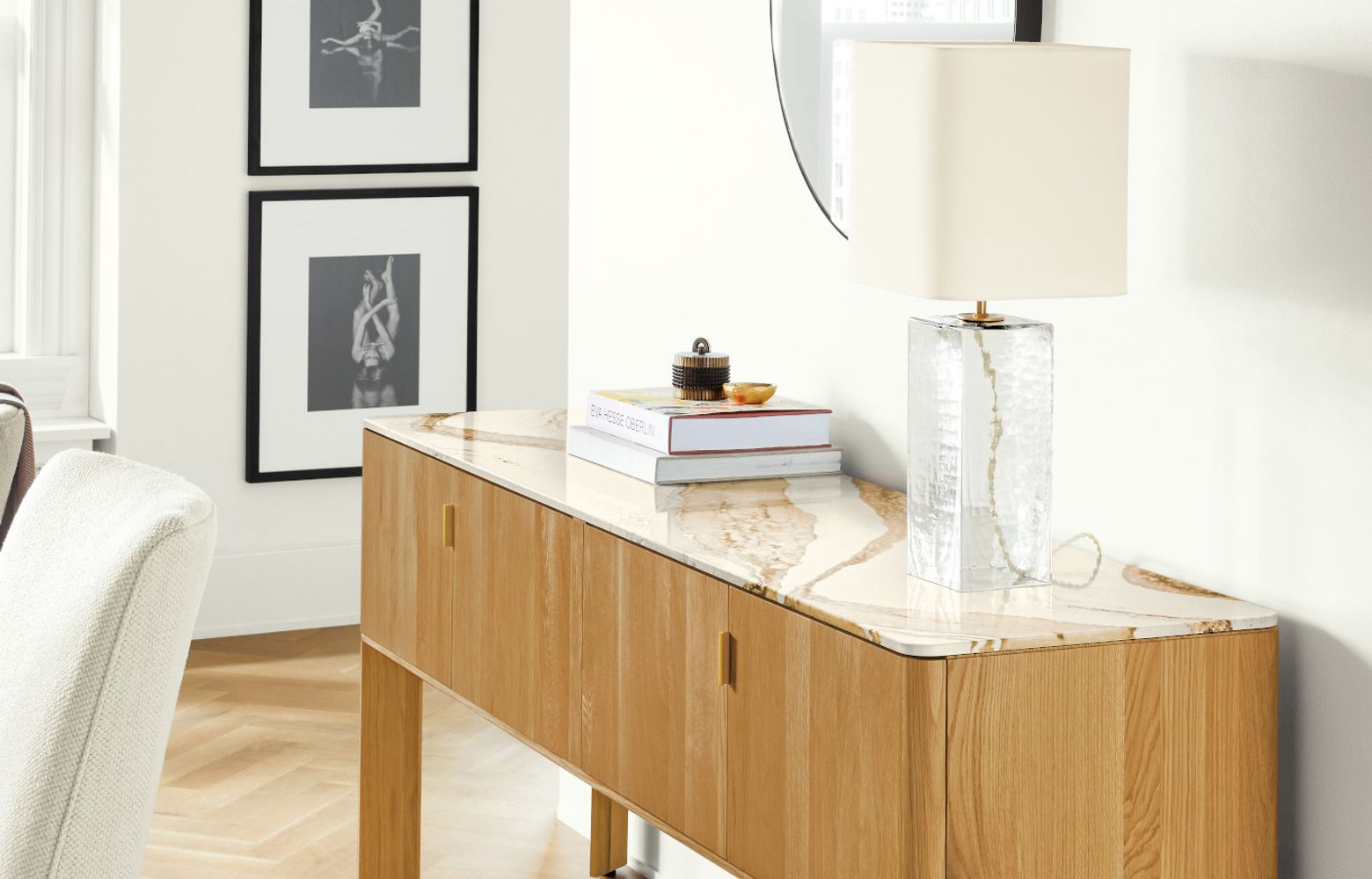 BRITTANICCA GOLD WARM Cambria Quartz console table top