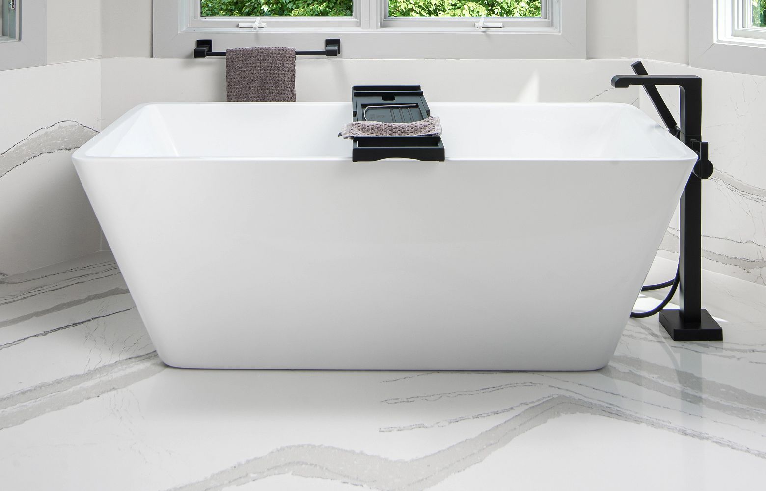 BRITTANICCA Cambria Quartz floor installation