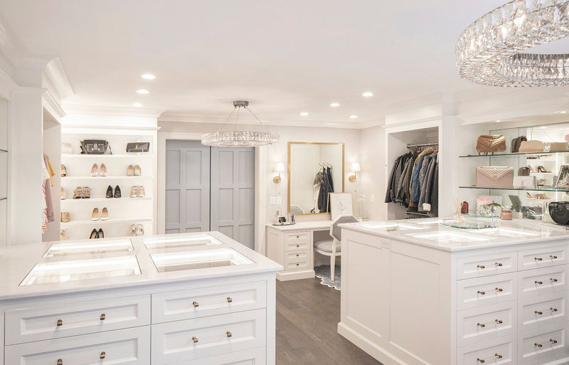 DELGATE Cambria Quartz Luxury Series dressing room tops