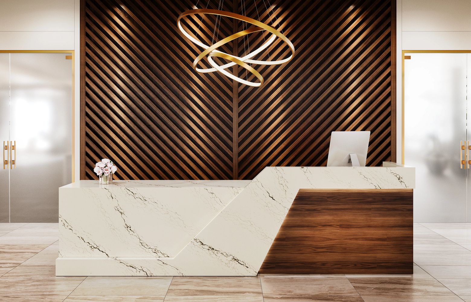 NOTTING HILL cambria quartz lobby countertops
