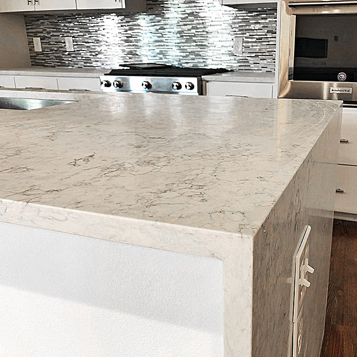 Waterfall Quartz Countertops