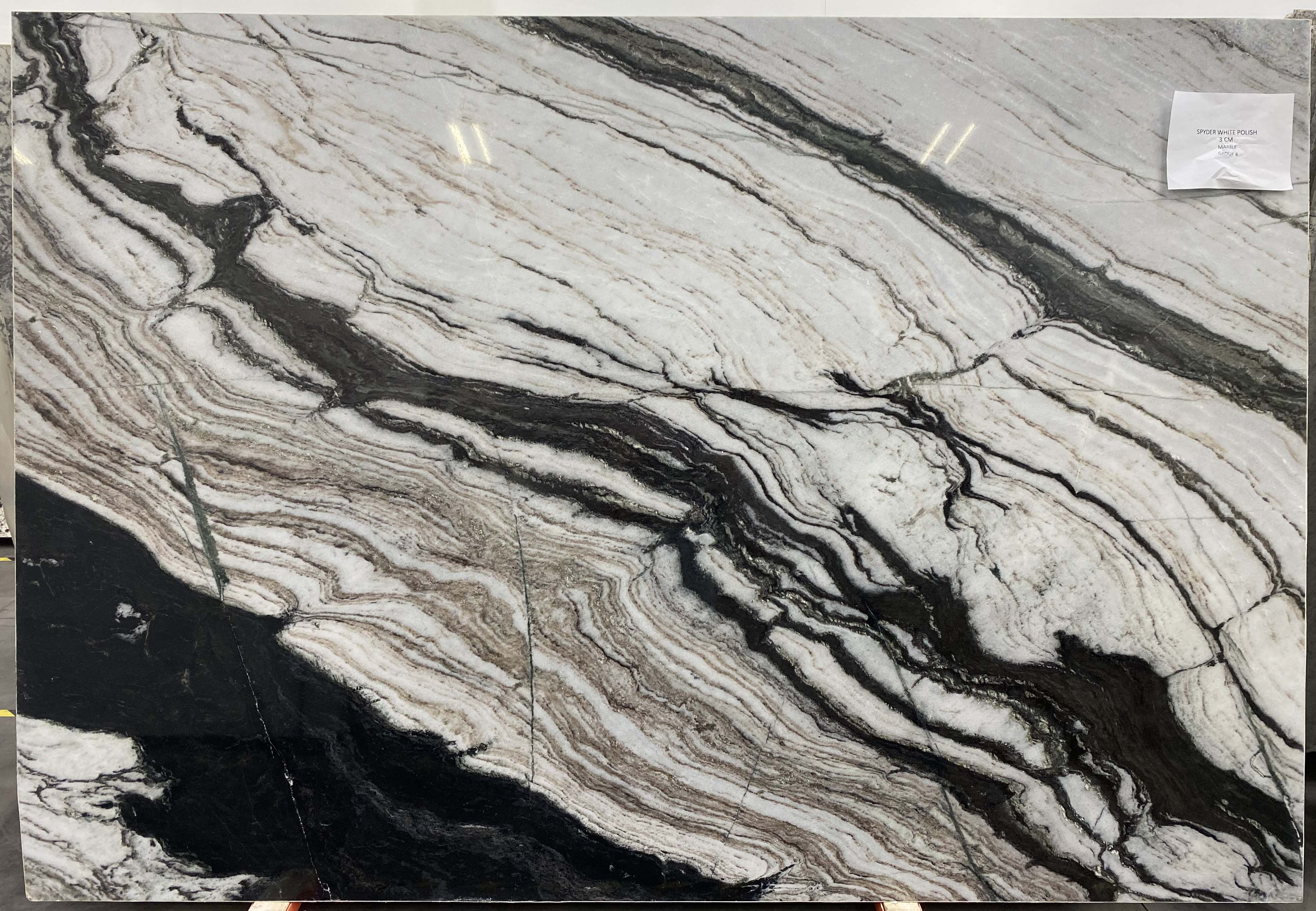 Spider White Marble Slab Video