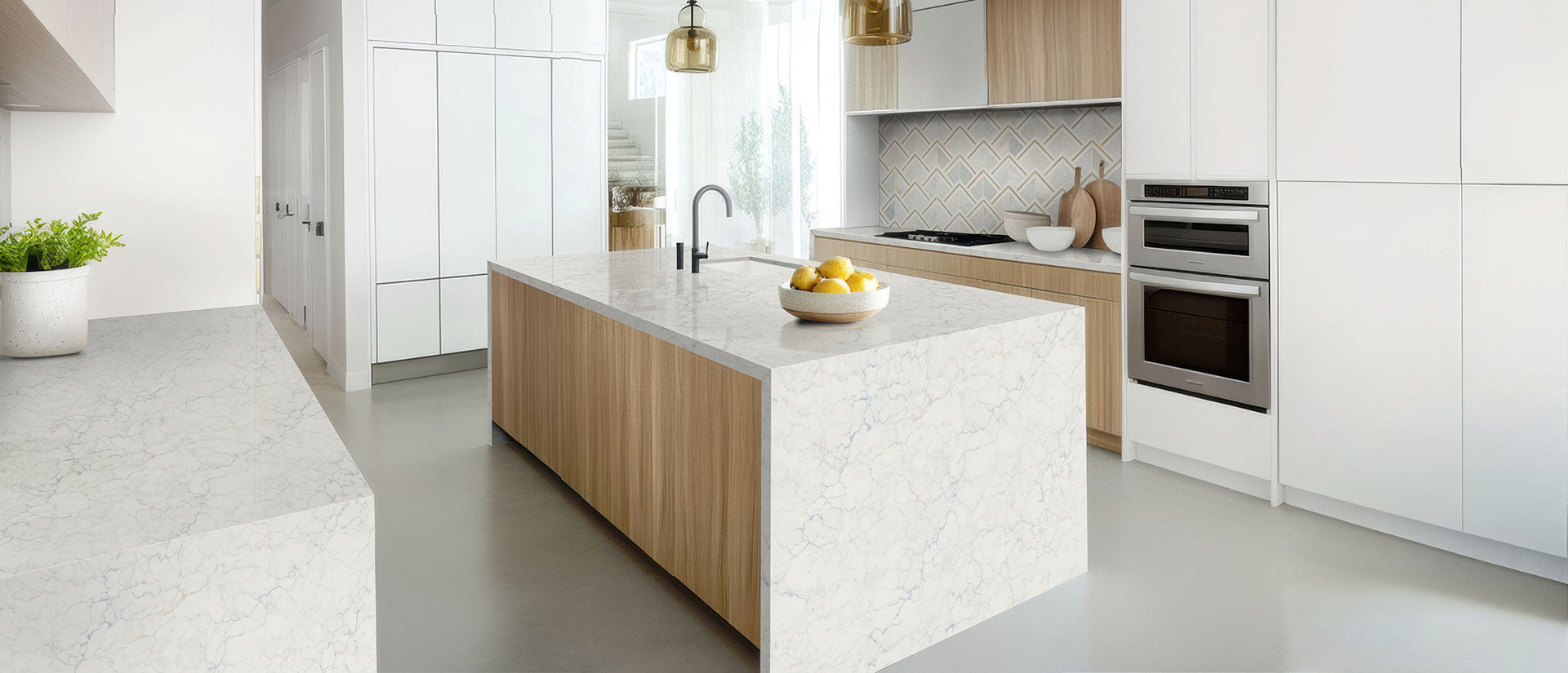 CALACATTA AZULEAN Q- QUARTZ FROM MSI™