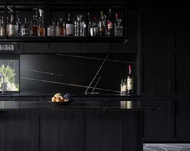 Sahara Noir BQ9700 Vicostone Quartz bar countertops
