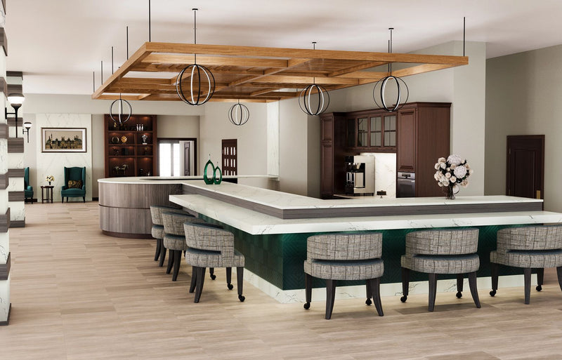 ABBEY Cambria Quartz Luxury Series restaurant countertops