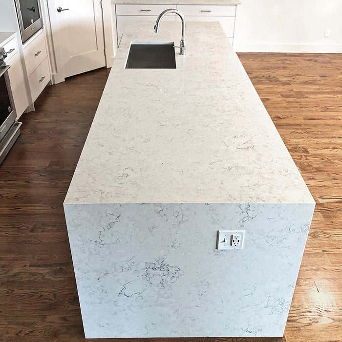 Waterfall Quartz Countertops