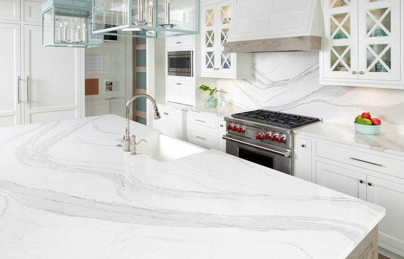 BRITTANICCA Cambria Quartz kitchen countertops with full backsplash