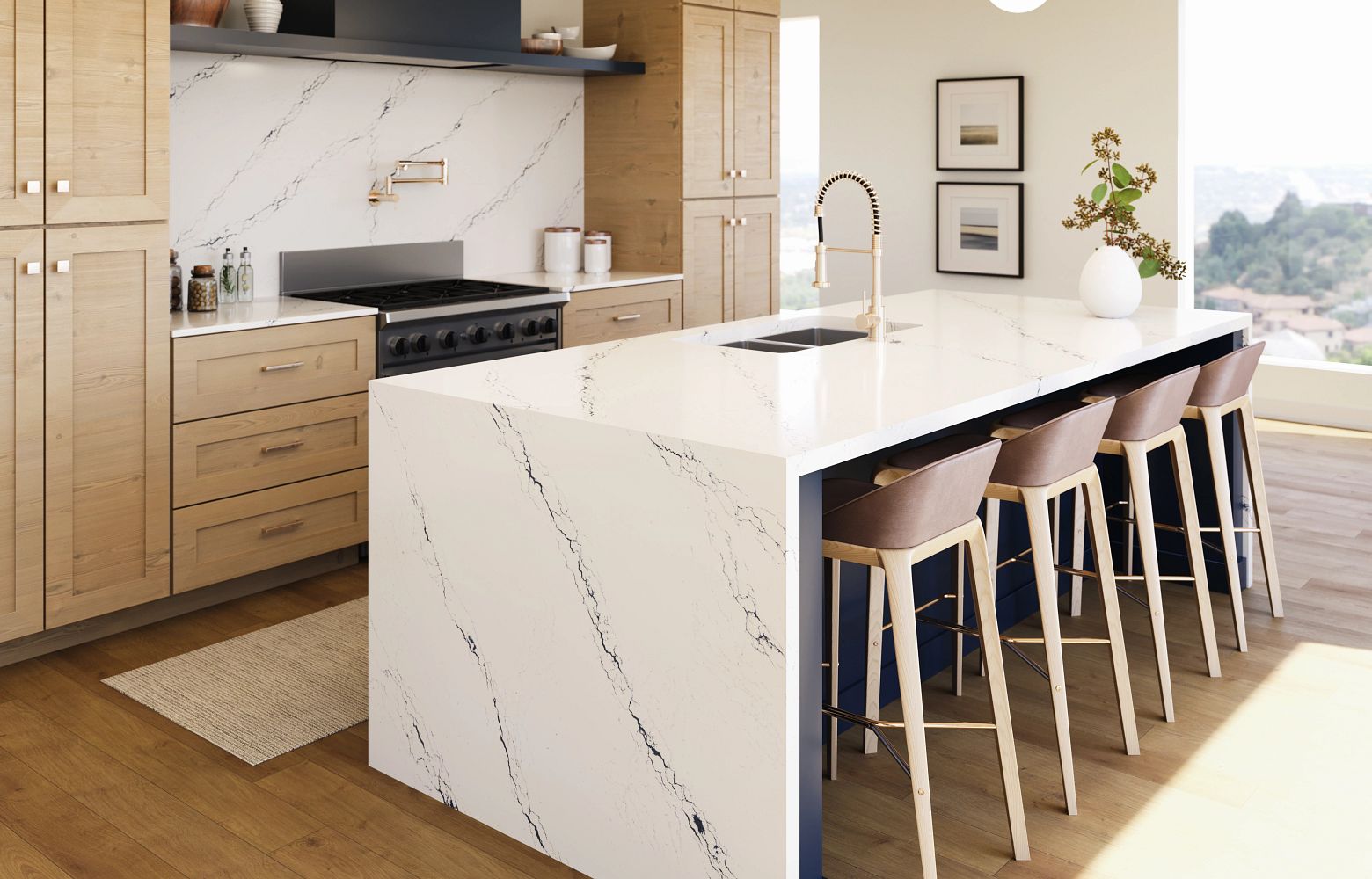 INVERNESS COBALT Cambria Quartz kitchen countertops