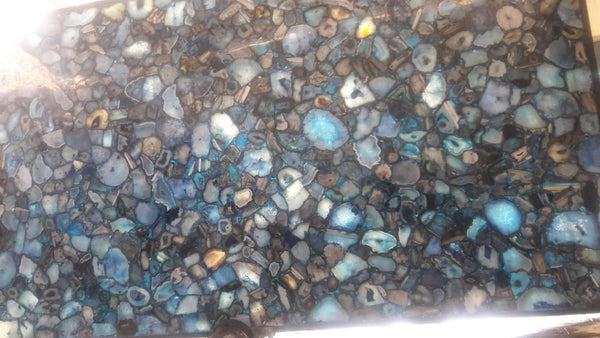 Blue Agate Crystal Countertop 