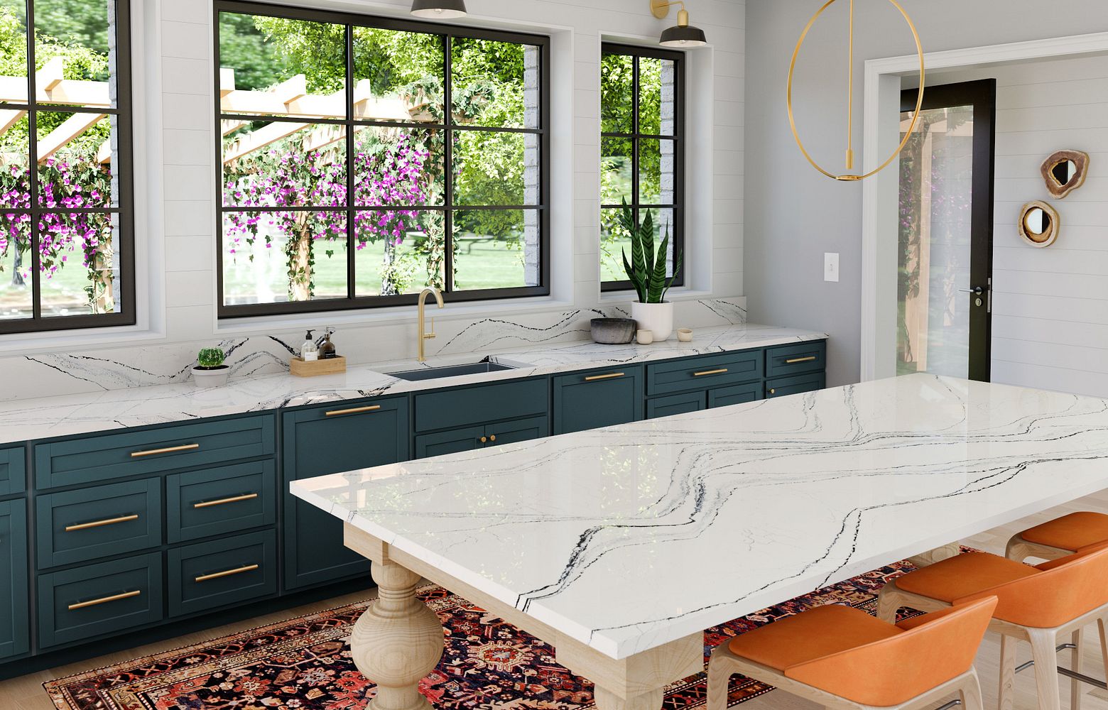 portrush cambria quartz kitchen countertops and table top