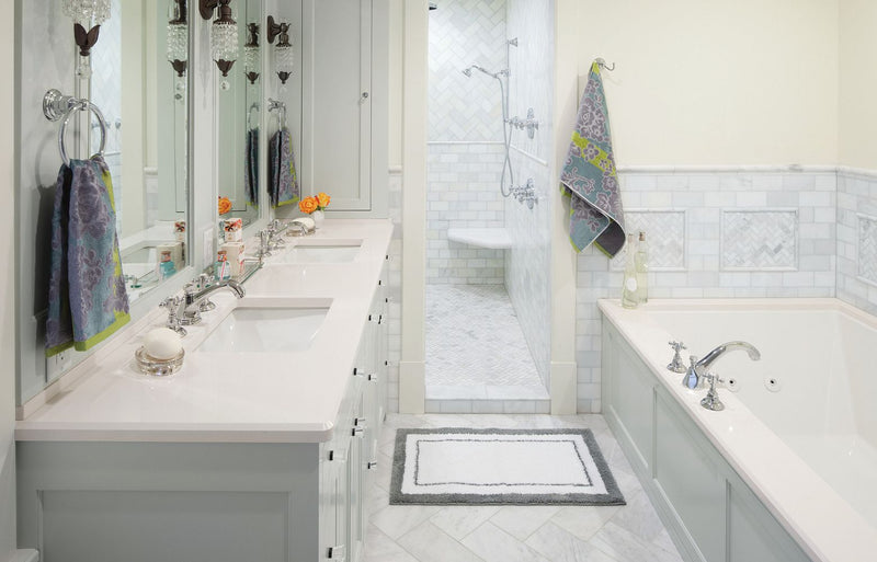 WHITE CLIFF Cambria Quartz Luxury Series bathroom counters