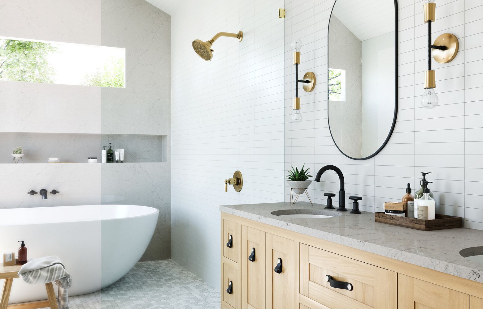 WINDRUSH Cambria Quartz bathroom