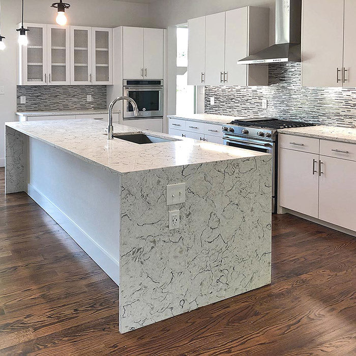 Spring Valley Quartz Spring Valley Quartz Kitchen Countertops Project in Dallas, TX
